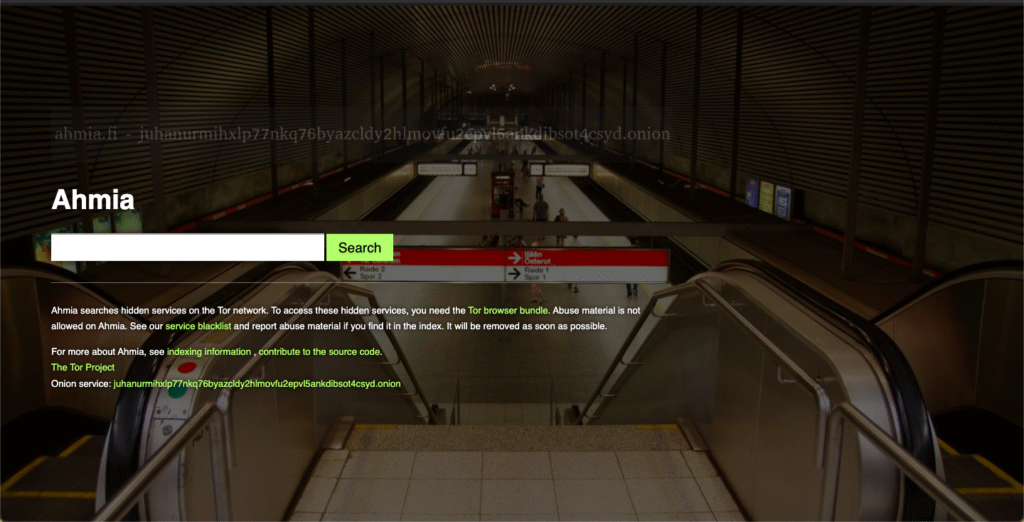 Ahmia Search Engine