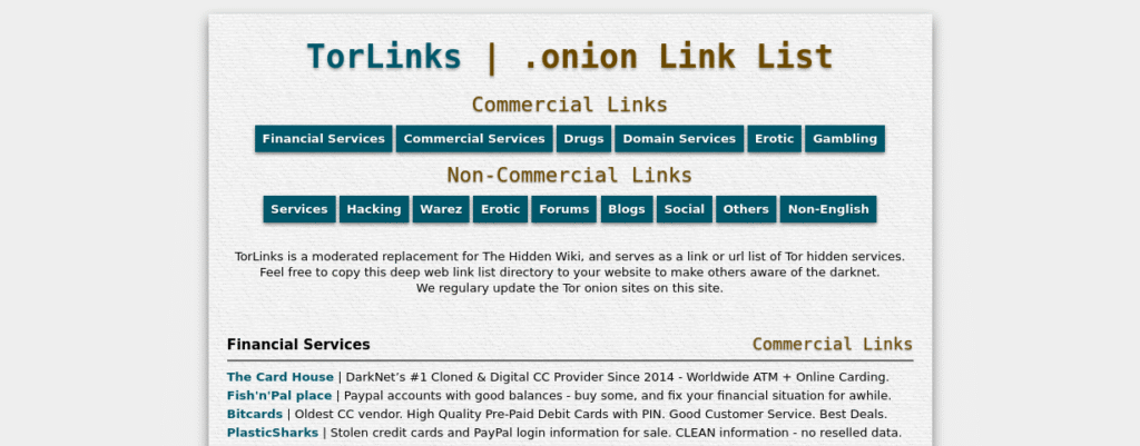 TorLinks Dark Web Directory: Navigating the Hidden Internet